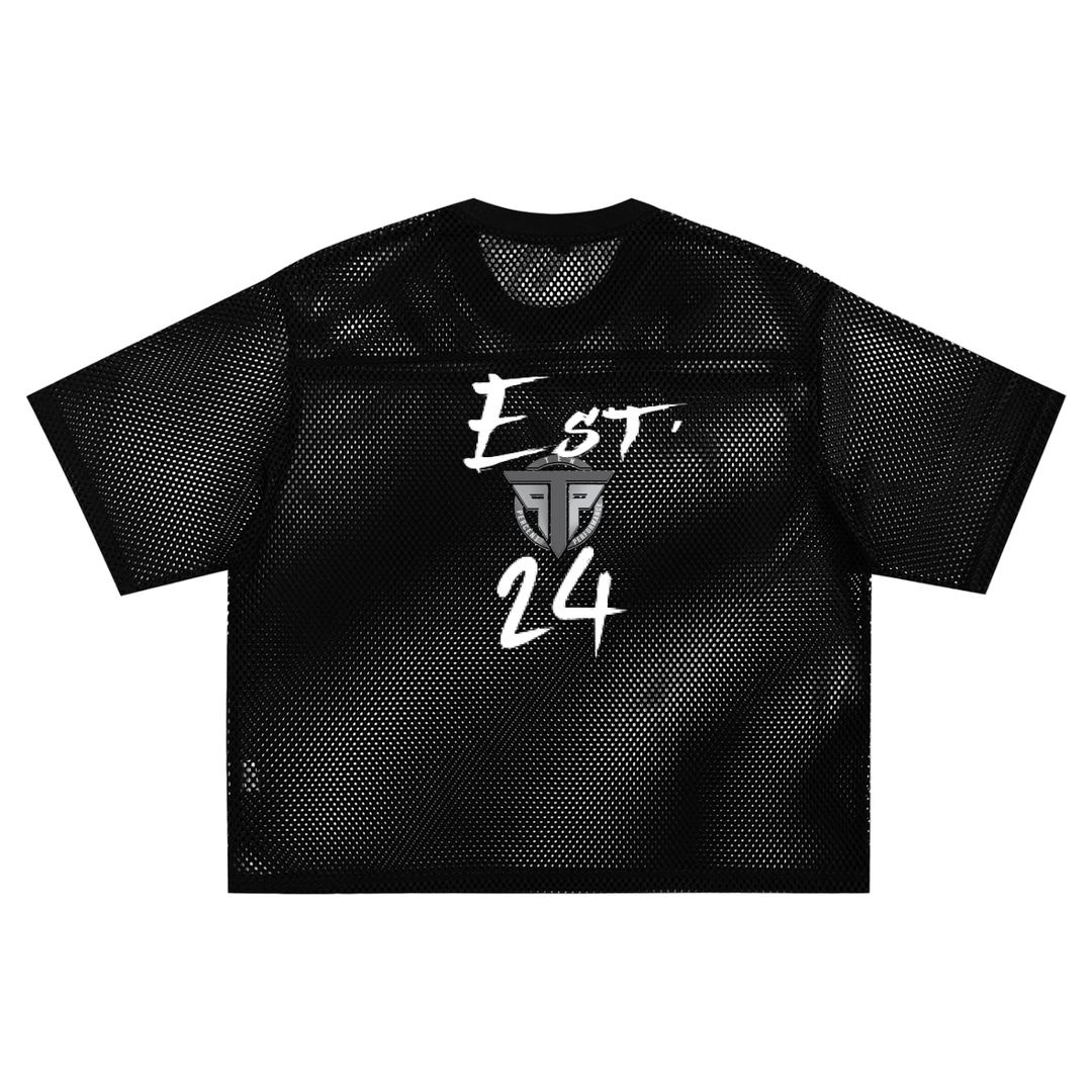 See-through Boxy Net T-shirt