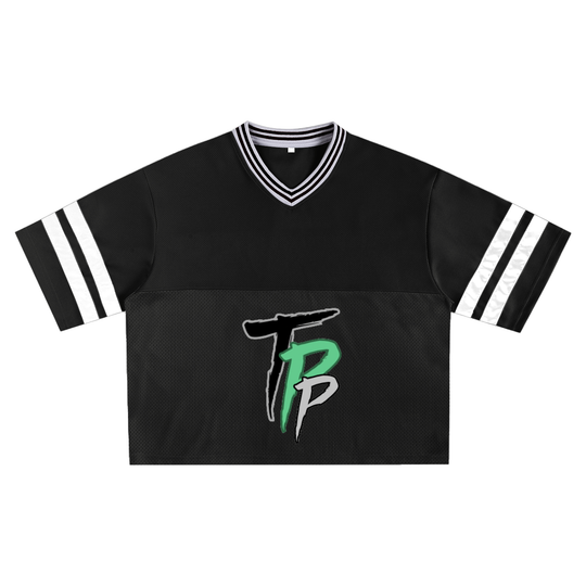 Taped Mesh Boxy T-shirt
