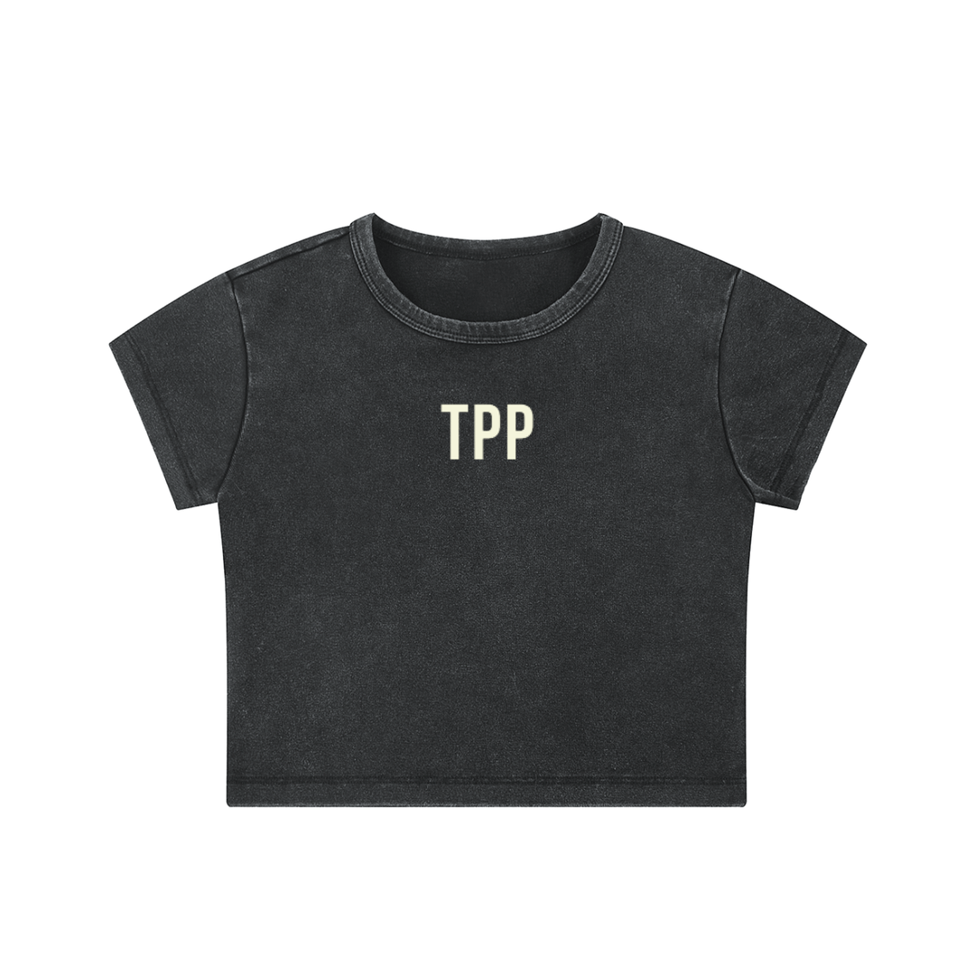 Snow Washed Crop Top
