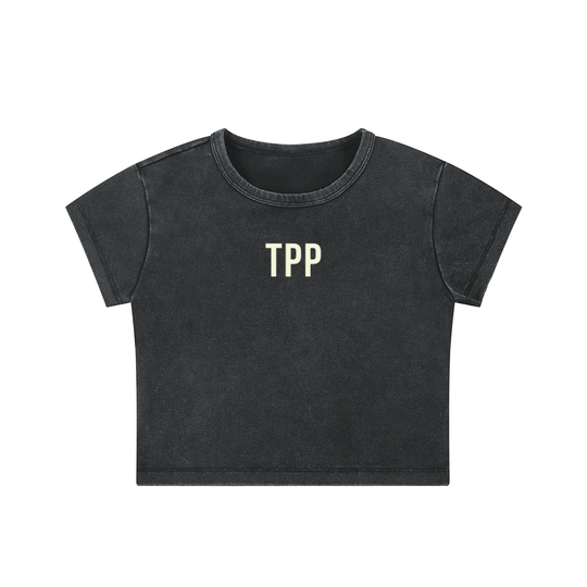 Snow Washed Crop Top