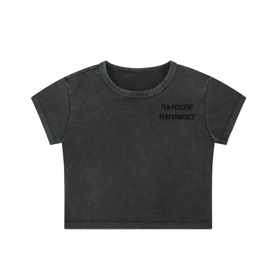 Snow Washed Crop Top