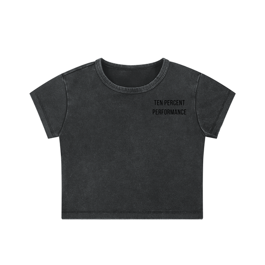 Snow Washed Crop Top