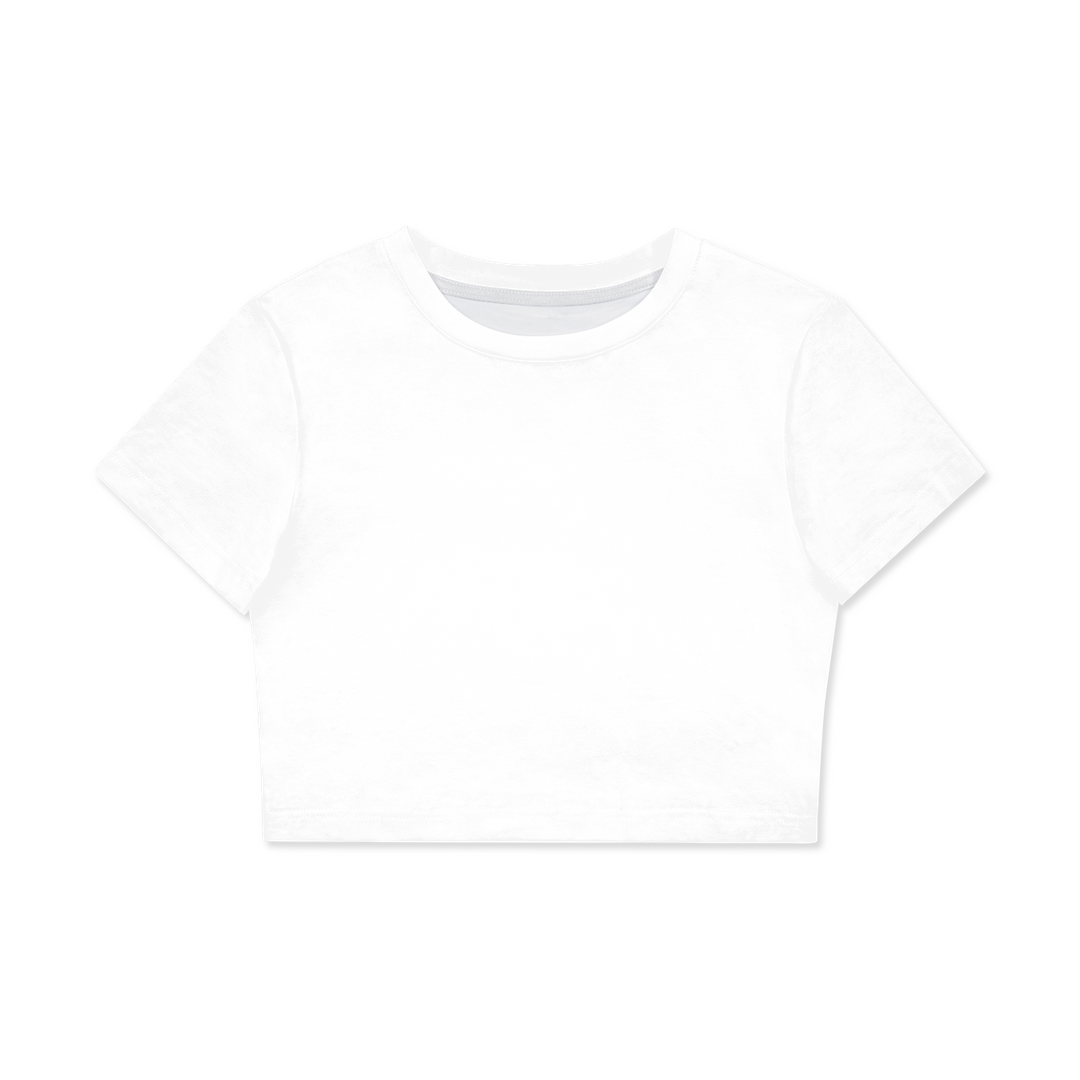 All-Over Print Women's Fitted Crop Tee